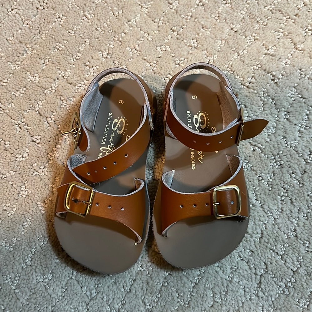 Tan saltwater sandals